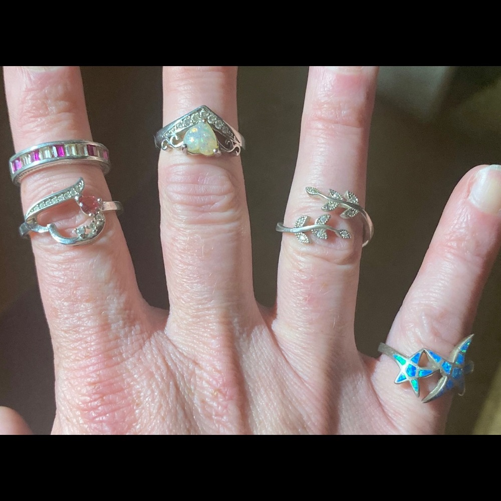Sterling Silver Rings.